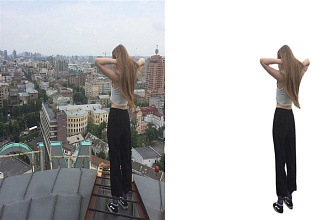 Удалить фон, обтравка фото