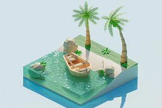 3D low poly
