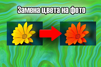Замена цветов на фотографии