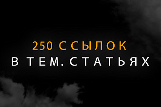 Размещение 250 ссылок в тематических статьях на форумах