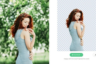 Обрежу задний фон фотографии