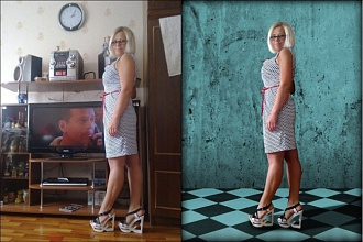 Изменение фона и улучшение качества фотографий до 15 шт