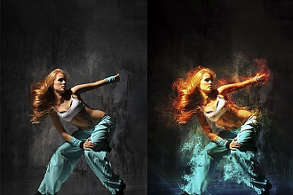 Сделаю эффект распада фото в Photoshop