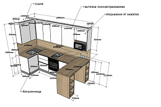 Составлю проект расположения корпусной мебели, шкафов-купе, кухни