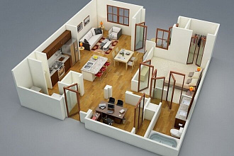 3D визуализация Ваших апартаментов и квартир