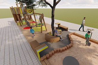 Разработаю дизайн проект детской площадки