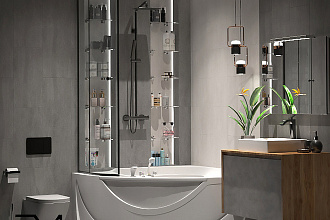 Создам дизайн и визуализацию ванной комнаты
