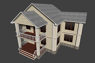 3D модель дома для любого проекта