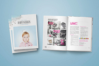 Креативный дизайн и верстка журнала, каталога товаров