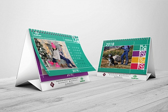 Дизайн - макет настольного перекидного календаря