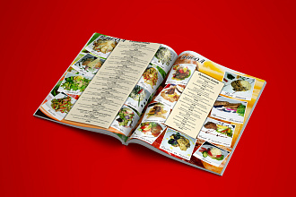 Дизайн меню, каталога и журнала