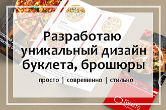 Создам стильный дизайн буклета, брошюры
