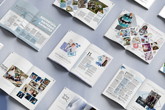 Дизайн и верстка журнала, меню, книги, фотокниги, каталога, прайса