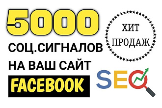 5000 ссылок на сайт из социальной сети Facebook. Социальные сигналы