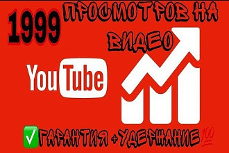1999 Просмотров Видео на YouTube. Гарантия и удержания присутствует