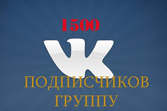 Раскрутка групп в ВК. До 1500 подписчиков