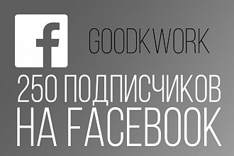 250 подписчиков на FanPage в Facebook