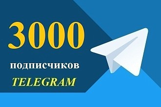 3000 подписчиков для телеграмм