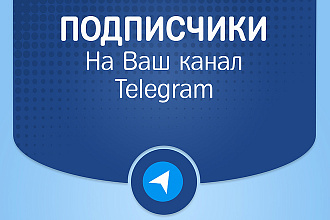Подписчики на канал Telegram 1000 шт