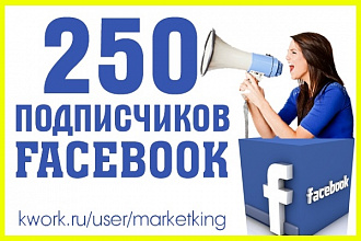 250 подписчиков с фильтром в группу Facebook