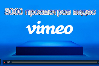 5000 просмотров видео в Vimeo