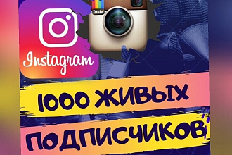 1000 Живых подписчиков на профиль в Instagram