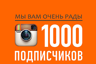 Добавлю 1000 качественных подписчиков в Инстаграм