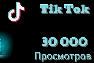 30 000 просмотров на видео в Tik Tok . Продвижение ТикТок