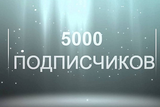 5000 подписчиков youtube на ваш канал , безопасно и быстро