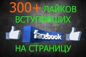 300 вступивших в Фейсбук