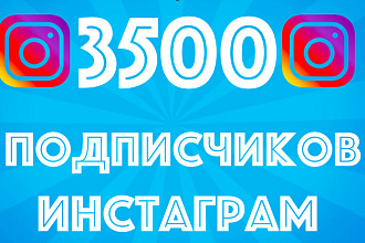 Добавлю 3500 подписчиков в Инстаграм