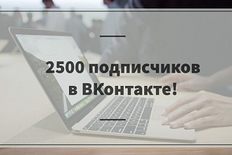 Увеличу количество подписчиков ВКонтакте в течение недели