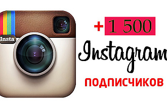 Добавлю 1500 подписчиков в Instagram