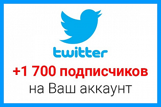 +1 710 новых живых подписчиков на ваш аккаунт в Twitter