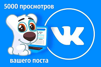 5000 просмотров вашего поста вконтакте