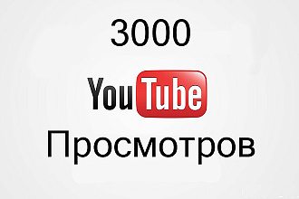 3000 просмотров под видео в Youtube