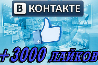 3000 лайков вконтакте и инстаграмме. Репосты и комменты доп