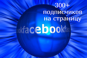 300+ подписчиков в паблике на Facebook