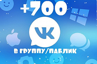 700 живых подписчиков в группу Вконтакте. Таргетинг
