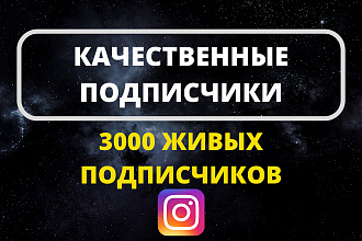 3000 Подписчиков Instagram