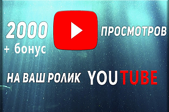 2000 просмотров на вашем ролике youtube