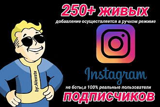 250 живых подписчиков высокого качества в Instagram, ручная работа