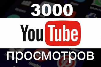 + 3 000 просмотров вашего видео на YouTube