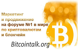 Маркетинг для крипто - блокчейн проектов на форуме bitcointalk