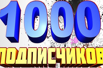 Подписчики +1000 в группу, паблик