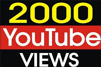 2000 качественных просмотров ютуба