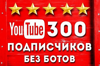 300 подписчиков с гарантией на канал YouTube