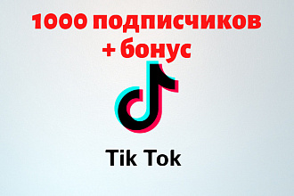 TikTok - 1000 подписчиков
