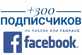 300 подписчиков в паблике на Facebook