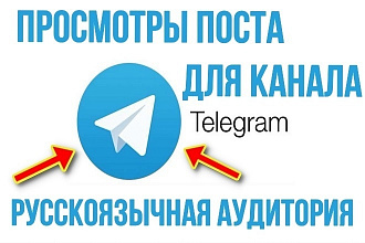 22000 просмотров поста для канала в Telegram